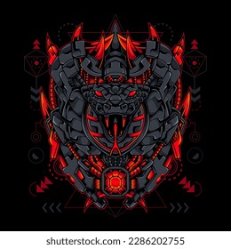 Cobra Mecha - Streetwear, This Artwork is vector Head of cobra, with mecha style