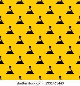 Cobra pattern seamless vector repeat geometric yellow for any design