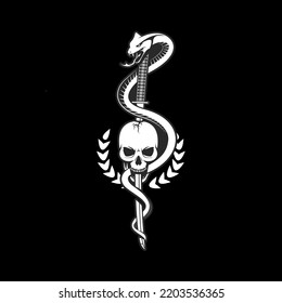 Cobra Samurai insignia or emblem style
suitable for military badge, tshirt graphic, tattoo, symbol, design element or any other purpose.