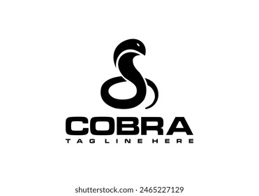 cobra snake abstract logo vector