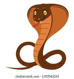 Cobra snake cartoon vector illustration