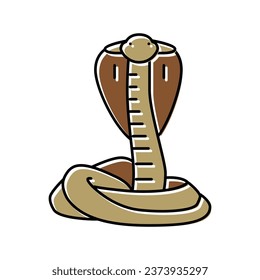 cobra snake color icon vector. cobra snake sign. isolated symbol illustration