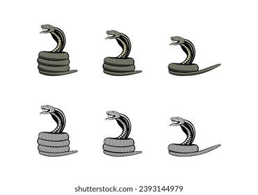 Cobra Snake Design Illustration vector eps format , suitable for your design needs, logo, illustration, animation, etc.