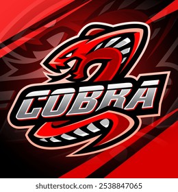 Cobra cobra esport mascote design logotipo