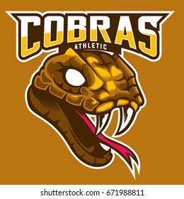 cobra snake head mascot logo,snake e-sport logo, sticker print