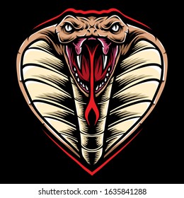 cobra snake head vector logo