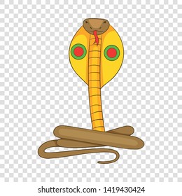 Cobra snake icon. Cartoon illustration of cobra snake vector icon for web design