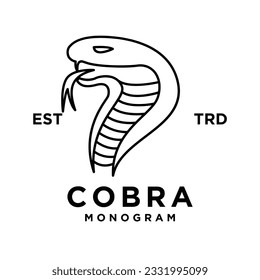 Cobra Snake icon design illustration