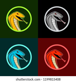 cobra snake icon/mascot. gaming logo