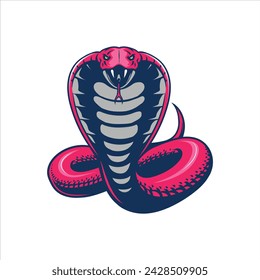 ilustración de serpiente de cobra para diseño de camiseta