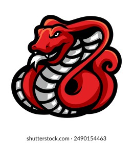 cobra snake illustration for t-shirt design