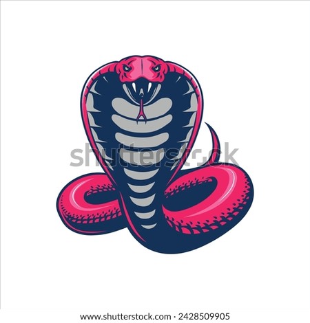 cobra snake illustration for t-shirt design