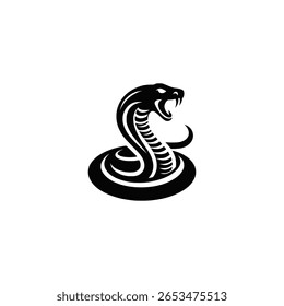 Cobra cobra ícone do logotipo ícone de vetor plano