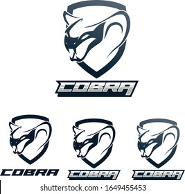 cobra snake logo vector  variant set illustration