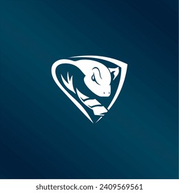 Cobra-Schlangen-Schild Logo-Design Vektorgrafik