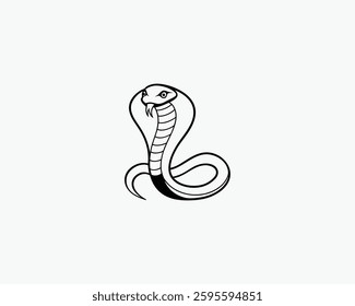 Cobra Snake Silhouette Illustration Vector Art Design