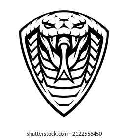 Cobra Sports Vector Logo, this design can be used as a sports emblem