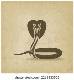 Cobra With Spread Hood. Vector Illustration