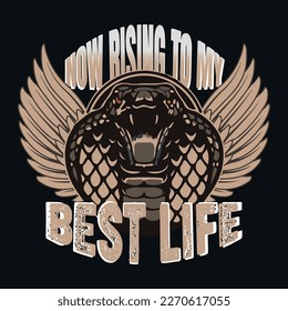 cobra t-shirt design vector file. colorful designs and unique shapes. it's just a design, that's why it looks not good. when you print it that time it will be gorgeous.