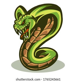 cobra vector illustration isolated on white background