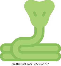 cobra Vector illustration on a transparent background. Premium quality symmbols. Line Color vector icons for concept and graphic design.
