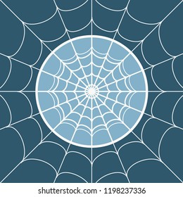 Cobweb background. Spiderweb for Halloween design. Spider web elements, spooky, scary, horror halloween decor.