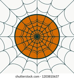 Cobweb background. Spiderweb for Halloween design. Spider web elements, spooky, scary, horror halloween decor