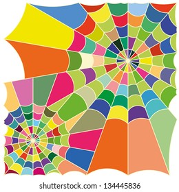 cobweb colorful vector