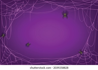 Cobweb dark background decoration vector halloween design element. good for your background, elements and design need.