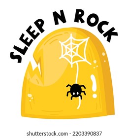 Diseño de iconos de pegatinas planos de telaraña 