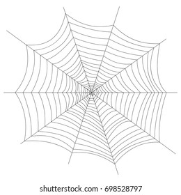 Cobweb. Halloween. Isolated on white.  Vector. Illustration