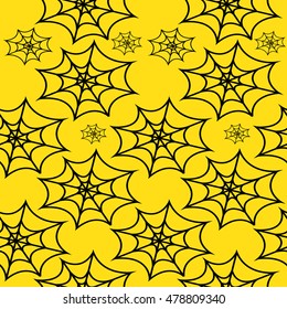 Cobweb Halloween seamless pattern