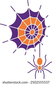 Cobweb Icon for Halloween and Spooky-Themed Designs