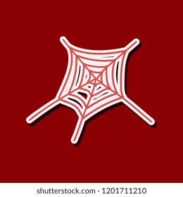 Cobweb icon. Outline illustration of cobweb vector icon for web