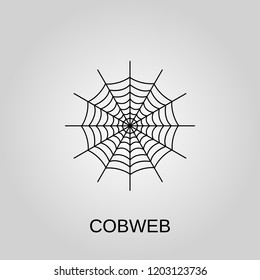 Cobweb Icon Cobweb Symbol Flat Design Stock Vector (Royalty Free ...