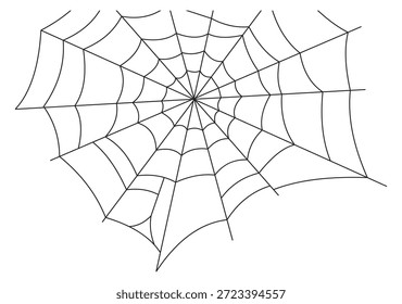 Cobweb-Symbol. Verwickeltes Netz. Gespenstische Spinnendekoration