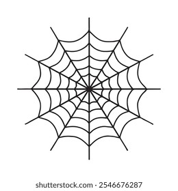  ícone de teia de aranha Ilustração vetorial em fundo branco, vetor de contorno de rede de aranha