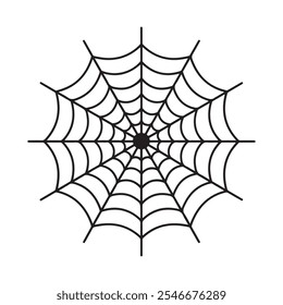  ícone de teia de aranha Ilustração vetorial em fundo branco, vetor de contorno de rede de aranha