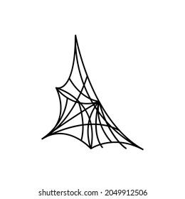 Cobweb icon vector. spiderweb illustration sign. halloween symbol. spider logo.