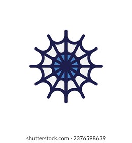 Cobweb icon with white background vector stock illustration