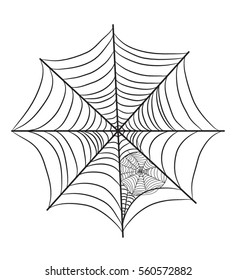 Cobweb illustration isolated on white