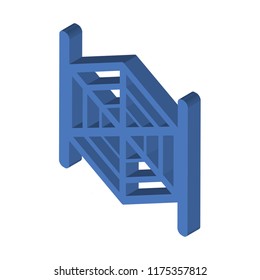 Cobweb isometric left top view 3D icon