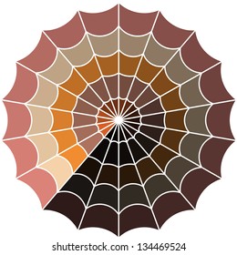 cobweb line art vector
