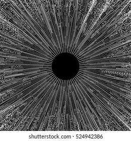 Cobweb. Network background. Connection Structure. 3D Technology Style. Vector Illustration with Particle.