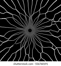 Cobweb. Network background. Connection Structure. 3D Technology Style. Vector Illustration with Particle.