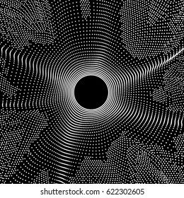 Cobweb. Network background. Connection Structure. 3D Technology Style. Vector Illustration with Particle.