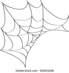 cobweb network, vector illustration