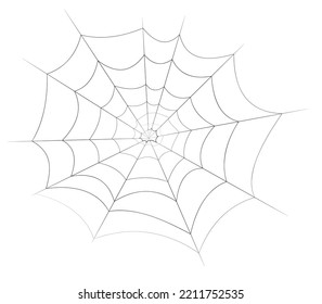 Cobweb on a white background. Graphic resources on hellowen. November fun. Spider web.