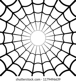 Cobweb on white background. Vector illustration