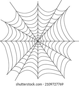 Cobweb, realistic web icon isolated on white background. Vector illustration. Vector.